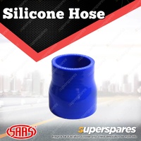 SAAS Silicone Hose Straight Reducer 51 x 57 x 76mm Blue Multi Ply Construction