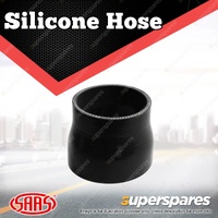 SAAS Silicone Hose Straight Reducer 89 x 95 x 76mm Black Multi Ply Construction