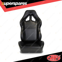 1 x SAAS Seat Dual Recline Kombat Black - PU Leather ADR Compliant