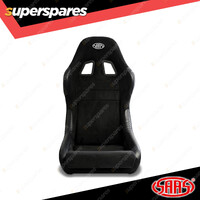 1 x SAAS Seat Fixed Back Mach II Black Suede - with ADR Compliant