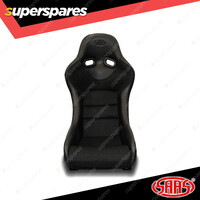 1 x SAAS Fixback Fiberglass RallyPro Seat Black inc L Style Brackets