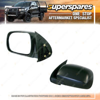 LH Black Manual Door Mirror for Toyota Hilux TGN16 26 KUN16 26 GGN15 25 05-11