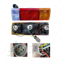 LH or RH Tail Light 300mm x 100mm Round Plug for Toyota Landcruiser 70 1985-2007