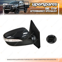 Superspares Right Hand Side Door Mirror Black for Hyundai Ix35 LM 02/2010-2015