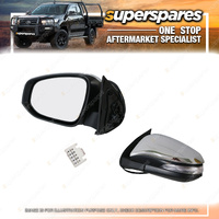 Superspares LH Door Mirror for Toyota Hilux GGN GUN 07/2015-On Chrome