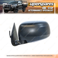 Superspares LH Door Mirror Black Electric for Mitsubishi Triton MQ 2015-2018