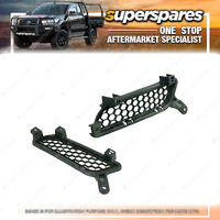 Right & Left Front Upper Bumper Bar Insert for Mitsubishi Lancer Ralliart CJ