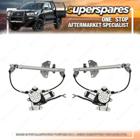 Pair Rear Window Regulator Right & Left Side for Nissan Dualis J10 with motor