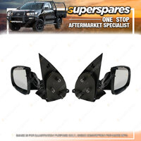 LH & RH E-Door Mirror Black for VW Amarok 2H 2 Without Antennal Hole