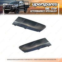 Right & Left Front Bumper Bar Mould Black for Volkswagen Jetta 1K 02/06-07/11