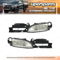 Right & Left Hand Side Headlights for Ford Mondeo HA HB 07/1995-11/1996