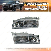 Right & Left Hand Side Headlights for Hyundai Sonata Y3 10/1993-07/1996
