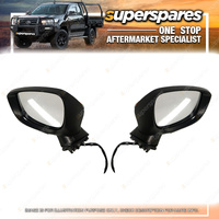 Pair of Right & Left Hand Side Door Mirrors for Mazda CX-3 DK 01/2015-On 8 Pins