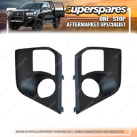 Right & Left Hand Side Fog Light Covers for Mitsubishi Triton MR 11/2018-11/2023
