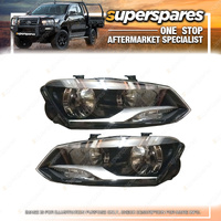 Right & Left Hand Side Headlights for Volkswagen Polo 6R 6C 08/2014-10/2017