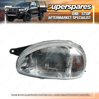 Superspares Left Hand Side Headlight for Holden Barina SB 04/1994-03/2001