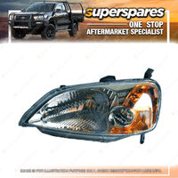 Superspares Left Hand Side Headlight for Honda Civic ES SEDAN 2000-2002