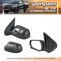 Superspares Left Manual Door Mirror for Mazda 2 DY 10/2002-05/2007
