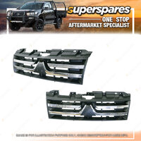 Superspares Chrome/Black Grille for Mitsubishi Pajero NS 11/2006-08/2008