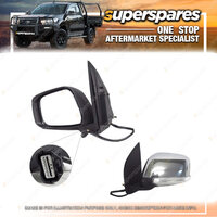 Left Chrome Electric Door Mirror for Nissan Navara D40 With Led Blinker