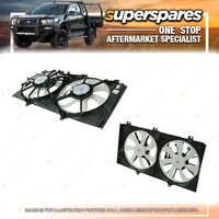 Superspares Dual Radiator Fan for Toyota Aurion GSV40 10/2006-03/2012