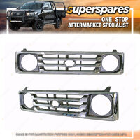 Superspares Front Grille for Toyota Landcruiser FJ78 FJ79 12/1999-03/2007