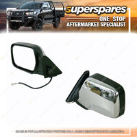 Left Chrome Electric Door Mirror for Toyota Landcruiser 80 SERIES