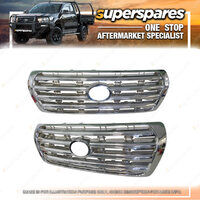 Front Grille for Toyota Landcruiser 200 SERIES Full Chrome 08/2007-12/2011