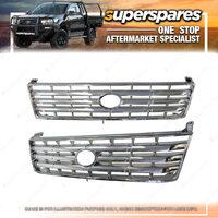 Full Chrome Front Grille for Toyota Landcruiser Prado JZ95 08/1999-01/2003