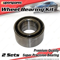 2x Front Wheel Bearing Kit for MG ZS 180 2.5L V6 DOHC EFI 2002-2005