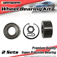 2x Front Wheel Bearing Kit for PEUGEOT 205 306 405 406 930 I4 SOHC DOHC