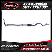 Redback 3" Exhaust & Resonator & cat for Isuzu MU-X UC LS SUV 3.0L 11/13-on