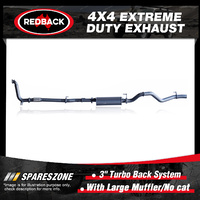 Redback 3" Exhaust Large Muffler No cat for Isuzu MU-X UC LS SUV 3.0L 11/13-on