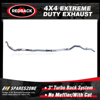 Redback 3" Exhaust No Muffler & cat for Mazda BT-50 UN 3.0L 11/06-10/11