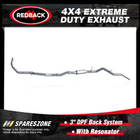 Redback 3" 409 SS Exhaust & Resonator for Mitsubishi Triton MQ 2.4L 05/15-12/18