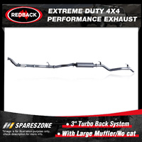 Redback Performance Exhaust & Muffler No cat for Toyota Landcruiser 79 1VD-FTV
