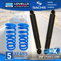 Rear Sachs Max Shocks Lovells Raised HD Springs for Mitsubishi Challenger K96