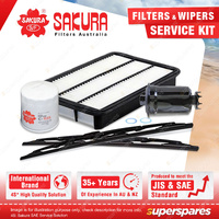 Sakura Front Wiper Blades+Filter Service Kit for Toyota Camry SDV10 SXV10 SXV20R