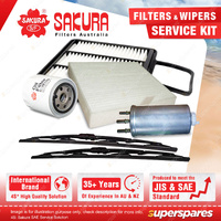Sakura Front Wiper Blades & Filter Service Kit for Great Wall X200 2.0L in-line