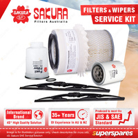 Sakura Wiper Blades & Filter Service Kit for Daihatsu Rocky F70 F73 F75 F77 F78