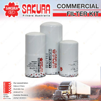Sakura Commercial Filter Kit for Caterpillar CAT C10 C12 Premium Quality