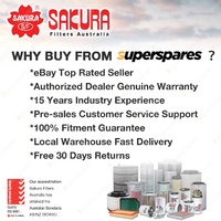 Sakura Oil Air Fuel Filter Service Kit for Eunos 800 TA 2.5L V6 Petrol KL 94-96