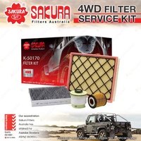 Sakura 4WD Filter Service Kit for Ford Everest UA Ranger PX 3.2L 2011-On Panel