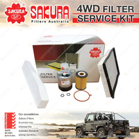 Sakura 4WD Filter Kit for Jeep Grand Cherokee WH 3.0L EXL V6 24V SUV 2005-On