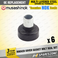 6 x Rocker Cover Gasket Bolt Seal Sets for Mazda 121 DA 323 BF BW I4 1985-1990