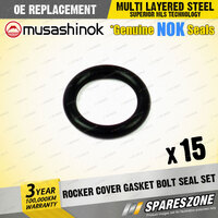 15 x Rocker Cover Gasket Bolt Seal Sets for Holden Barina TK I4 02/2005-11/2011