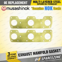 2 x Exhaust Manifold Gasket for Mitsubishi Magna TR TS Triton MH MJ Verada KR KS
