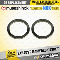 2 x Exhaust Manifold Flange Gasket for Holden Nova LE LF LG I4 16v 1989-1997