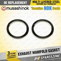 2 x Exhaust Manifold Flange Gasket for Holden Apollo JK JL 2.0 L I4 1989-1993