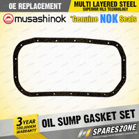 Oil Sump Gasket Set for Hyundai Excel X1 X2 Scoupe UE21J UE31J I4 8V 02/86-11/94